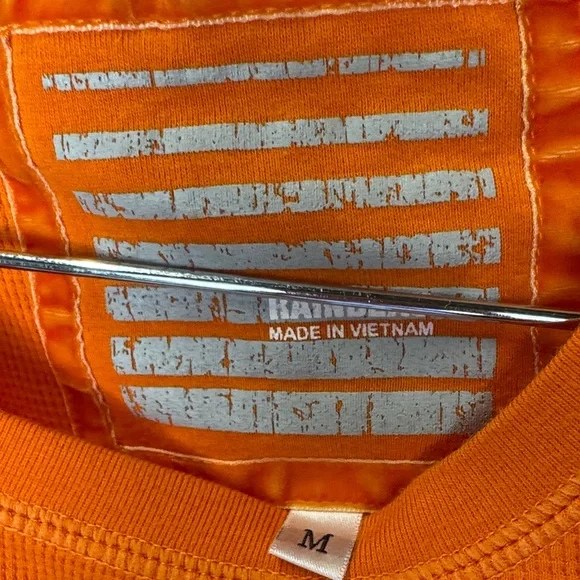 Women's Long Sleeve Tee - Bright Orange - Picture 2 of 3